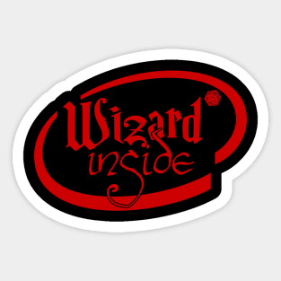 Wizard Inside Sticker